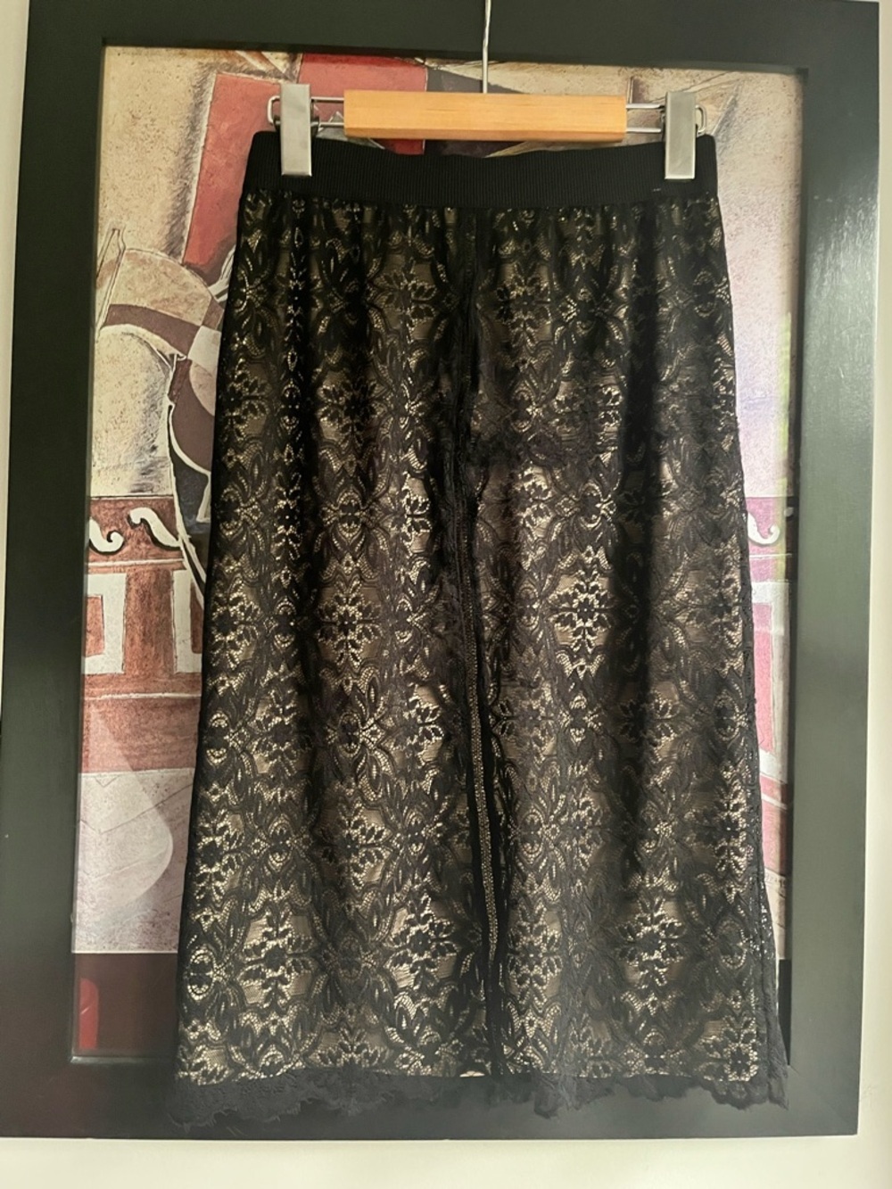 Aritzia Wilfred Romantic Floral Lace Overlay Midi Skirt XS/S